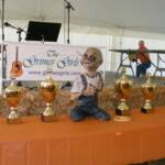 These are the great trophies we gave to the Winners!  Yes, that's "Little Kirk" on the table helping to present them...